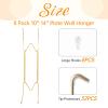 Bilillo 8 Pack Plate Hangers for the Wall, Suitable 10-14 inch Art Plate view 2