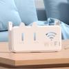 Router Organizer Shelf High-Definition Acrylic Material Small and Easy to Install No Punching Router Wall Mount for Office Home Use 9.5 * 5.7 * 2.2 in(Gray) view 3