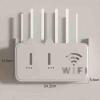 Router Organizer Shelf High-Definition Acrylic Material Small and Easy to Install No Punching Router Wall Mount for Office Home Use 9.5 * 5.7 * 2.2 in(Gray) view 4