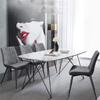 OZSSLJJ Modern Set of 4 Dining Chairs, for Terrace Home Living Room Coffee Chair Frosted Leather Metal Non-Slip Feet Kitchen Chair(Green) view 2