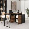 54.3 in. Enigmatic L-Shaped Desk with Surprise Compartments and Quirky Drawers AL94110 view 3