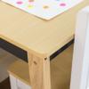 Humble Crew Dalton Toddler Desk and Chair Set, Natural/Black/White/Grey, Kids Study Desk with Storage for Ages 36, Homeschool and Activity Table, Easy Assembly, Wooden Furniture view 4