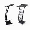 GAZOGJ Magazine Rack 4 Tier Magazine Rack Newspaper Rack Information Rack Display Rack Office Magazine Newspaper Storage Rack Black Standing Magazine Rack, view 2