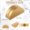 Colingmill 48 Pcs Gold Table Number Holders Place Card Wooden Indoor Lightweight Wedding Table Name Holder Semicircular Design Stands Office Tag Photo Menu Clips Banquet Birthday Party Restaurant view 2