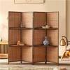 AXFCBDF Wooden Foldable Room Divider, Partition with Storage, Simple Room Screen, Suitable for Living Room, Entrance, Bedroom, Tea Room(4pcs) view 1
