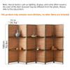 AXFCBDF Wooden Foldable Room Divider, Partition with Storage, Simple Room Screen, Suitable for Living Room, Entrance, Bedroom, Tea Room(4pcs) view 2