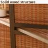 AXFCBDF Wooden Foldable Room Divider, Partition with Storage, Simple Room Screen, Suitable for Living Room, Entrance, Bedroom, Tea Room(4pcs) view 3