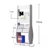 GAZOGJ Newspaper Racks Magazine Stand Floor-Standing Magazine Rack Leaflet Display Racks Vertical Data Racks Floor Books and Newspaper Racks Brochure Display Stand Magazine Rack, view 3