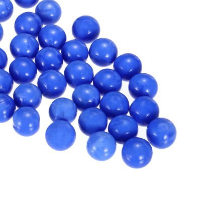 MECCANIXITY Porcelain Beads,1set Round Porcelain Gemstone Blue 0.99lbs (0.63") Porcelain Marbles Pebbles for Vase Fillers Aquarium Decor DIY Craft