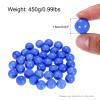 MECCANIXITY Porcelain Beads,1set Round Porcelain Gemstone Blue 0.99lbs (0.63") Porcelain Marbles Pebbles for Vase Fillers Aquarium Decor DIY Craft view 2