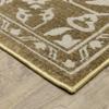 Oriental Weavers Intrigue Area Rug - INT11-9'10" x 12'10" - in Gold/Beige - Vintage Inspired, Stain Resistant, Family and Pet Friendly, Family, Dining, Living Room Rug view 2