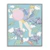 Stupell Industries Pastel Exercise Ball Girl Gray Framed Giclee Wall Art Design by Melissa Wang, 11 x 14 view 1