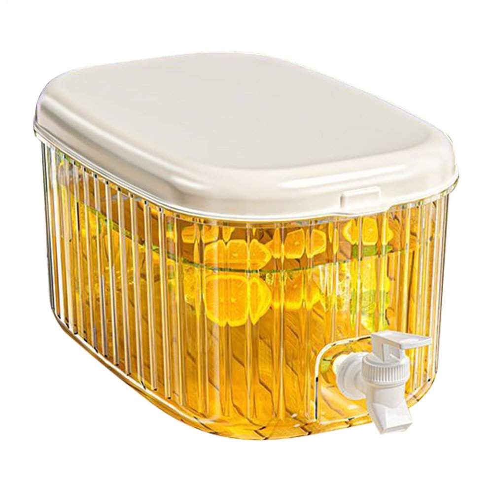 Household Drinks Chiller - 5.5L Cold Bubble Bucket With Strainer, Refrigerated Fruit Tea Beverage Bucket | Household Water Container, Teas And Juices Cooler Maker For Juices, Water, Coffee, Fruit Tea