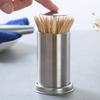 Stainless Steel Retractable Automatic Toothpick Dispenser Holder Push Container For Home Hotel Restaurant view 4