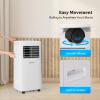 ROVSUN WiFi Enabled Smart 9000 BTU Portable Air Conditioner with Remote & APP Control, 3-in-1 Cooler, Dehumidifier & Fan, Powerful Room Mobile AC Unit with Rolling Wheels & Easy Installation Kit view 4