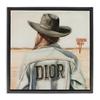 Stupell Industries Glam Cowgirl in Desert Black Floater Framed Canvas Wall Art Design by Amanda Greenwood, 25 x 25 view 1