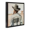 Stupell Industries Glam Cowgirl in Desert Black Floater Framed Canvas Wall Art Design by Amanda Greenwood, 25 x 25 view 3