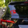 Leniutor 1pcs Heart Horse Sticker for Cars,Reflective Waterproof Vinyl Animal Decal, Horse Lover Bumper Sticker for Water Bottle Laptop Truck Wall (Red) view 4