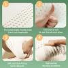 BIWKONI Latex Mattress Topper, 2 Inch Medium Firm Breathable Latex Mattress Topper Zonal Support for Side and Back Sleepers,White,180 * 200 * 5cm view 3