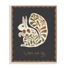 Autumnal Folk Squirrel Botanical, 11 x 14 Inch Framed Gicle Print view 1