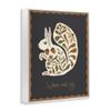 Autumnal Folk Squirrel Botanical, 11 x 14 Inch Framed Gicle Print view 2