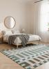 Naturalistic rug for Living Room | Woolen Area Rug | Handmade Rugs for Bedroom, Kitchen Kids Room | Printed Boxes Pattern Carpet | Soft & Durable Floor Decor (Multi B, 9' x 12') view 2