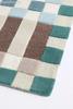 Naturalistic rug for Living Room | Woolen Area Rug | Handmade Rugs for Bedroom, Kitchen Kids Room | Printed Boxes Pattern Carpet | Soft & Durable Floor Decor (Multi B, 9' x 12') view 3