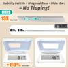 AUGBEAN 3 Pack Bathroom Organizers and Storage - Multi-Purpose,2-Tier Clear Pull Out Organization for Bathroom,Under Sink,Kitchen,Vanity,Countertop,Cabinet,Pantry & Medicine Cabinet,Blue view 3