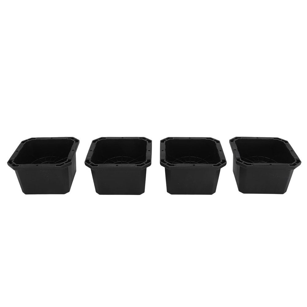 Eujgoov Furniture Risers Heavy Duty Rubber 4 Pack Stable Support