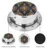 60 Minute Visual Kitchen Timer With Intricate Flowers Print Chef Cooking Timer Clock with Loud Alarm No Batteries Required-Manual Countdown Timer Exquisite Stainless Steel Body Countdown Reminder Magn view 3