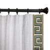 DotheDrape Blackout Linen Curtains, Green S Tape Trim Drapes for Bedroom, Living Room, 60 Width 102 Inch Long, Beige White, 1 Set view 3