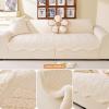 1-Piece Sofa Cushion Covers 1 2 3 4 Seater Warm Velvet Sofa Slipcover Non Slip Sofa Covers Couch Covers for Corner L Shape Furniture Cover view 3