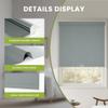 MoDanCeQ Blackout Roller Shades for Windows - Cordless Linen Roller Blinds, Thermal Insulated Fabric UV Protection, Window Shades for Home, Office, Bedroom, Door, Light Grey, 86" W x 84" H view 2