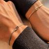 DIONFEI Men's and Women's Bracelets - Exquisite Love Knot Bracelet - Couple Matching Bracelet - Exquisite Snake Chain - Adjustable Friendship Bracelet, Women's Jewelry Gift view 3