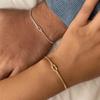 DIONFEI Men's and Women's Bracelets - Exquisite Love Knot Bracelet - Couple Matching Bracelet - Exquisite Snake Chain - Adjustable Friendship Bracelet, Women's Jewelry Gift view 4