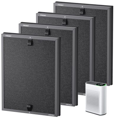 4 Packs HAP602 Replacement Filters for ECOSELF HAP602/ HAP602WF Air Purifi-er, 3-IN-1 HAP602 Hepa Filter Replacement, High-Efficient Filtration with Activated Carbon