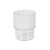 Balsa Circle 12 Clear 7 oz Stackable Ribbed Reusable Plastic cups Party Events Birthday Wedding Reception Catering Home Tableware Decorations Supplies view 1