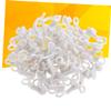 50 Pcs S Shape Plastic Curtain Hooks for Rail Track Slides view 3