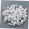 50 Pcs S Shape Plastic Curtain Hooks for Rail Track Slides view 4