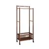 CFGH6FDF Coat Rack Stand Floor Clothes Hanger Multifunctional Coat Rack Bedroom Household Solid Wood Clothes Hanger Clothes Storage Rack Removable with Dirty Clothes Basket Hall Tree view 1