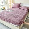 JONKMY Mattress Protector Flannel Velvet Elastic Mattress Protective Cover Thick Fitted Sheet Skin-Friendly Breathable Mattress Pad Cover with Deep Pocket for Mattress-Purple||Double:47x79inch(3pcs) view 1