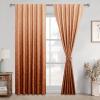 DWCN Fall Damask Pattern Curtains for Bedroom, 52 x 84 Inch, Burnt Orange view 1