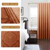 DWCN Fall Damask Pattern Curtains for Bedroom, 52 x 84 Inch, Burnt Orange view 2