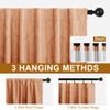 DWCN Fall Damask Pattern Curtains for Bedroom, 52 x 84 Inch, Burnt Orange view 3