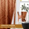 DWCN Fall Damask Pattern Curtains for Bedroom, 52 x 84 Inch, Burnt Orange view 4