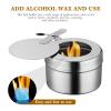 Fuel Chafing Holder Cans Dish Stove Steelstainless Can Heat Smores Holders Box Cover Boxes Canned Burner Camping Maker Racks Kit - (Color: Silver) view 3