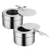 Fuel Chafing Holder Cans Dish Stove Steelstainless Can Heat Smores Holders Box Cover Boxes Canned Burner Camping Maker Racks Kit - (Color: Silver) view 4
