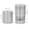 Eujgoov 2 Pcs Furniture Leg Risers 43-75mm Adjustable Height Extenders for Tables Sofas Chairs Beds, Aluminum Alloy Material, Space Gray view 2