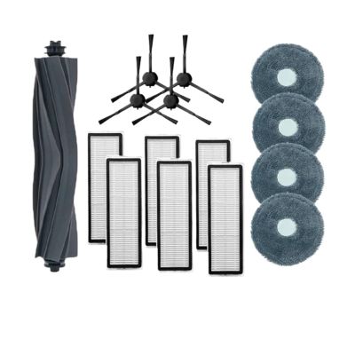 KIEEQGAK 15PCS Accessories Kit Compatible for Dreame L10S Pro/RLS6L Compatible for Xiaomi S10+Robot Vacuum Cleaner Roller Side Brush Filter Mop Cloth