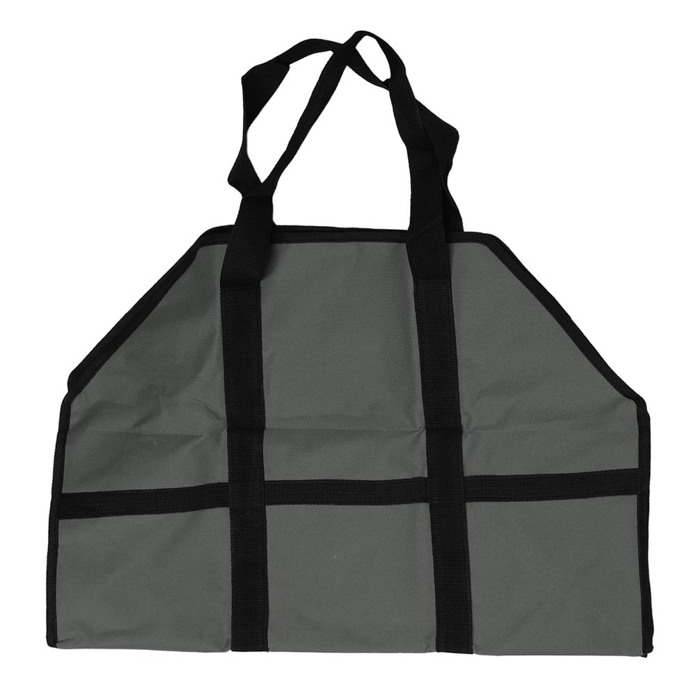 Portable Firewood Carrier Bag 600D Oxford Cloth Large Fire Wood Bag Heavy Duty Firewood Holder with Handles for Home Heating Camping Barbecue (D)